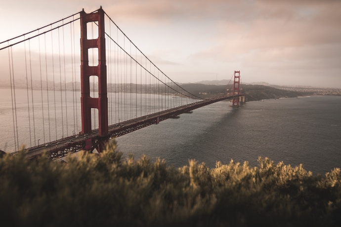 Golden Gate Bridge in San Francisco Californië