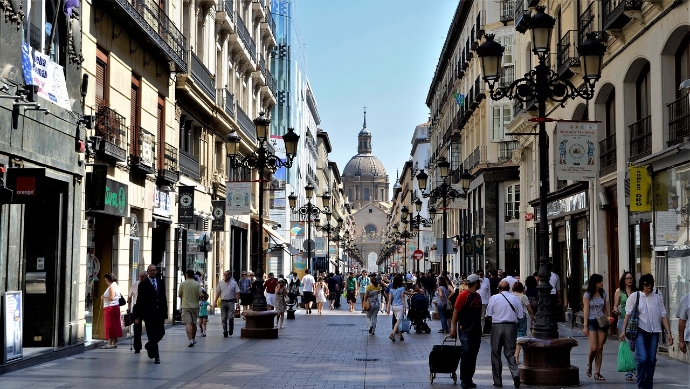 centrum van Zaragoza