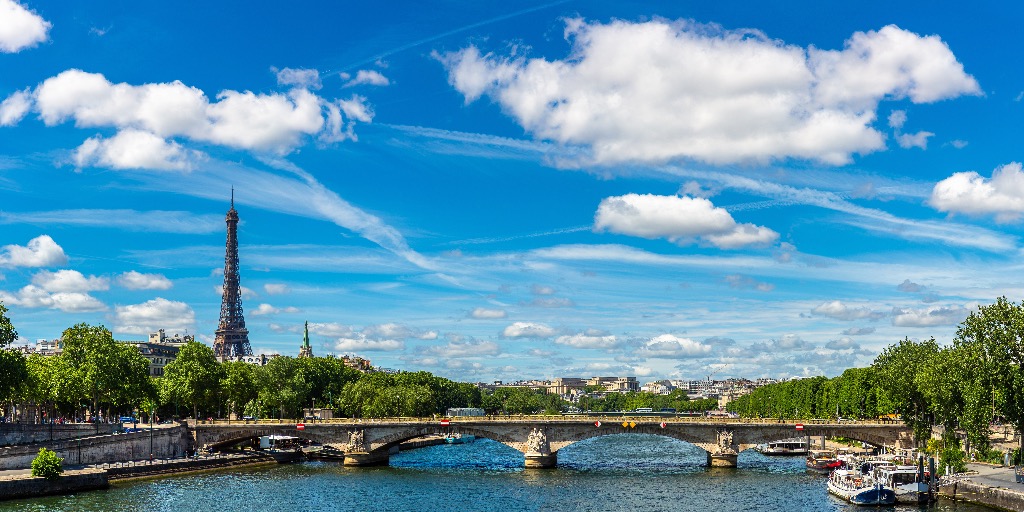 Eiffel toren en Seine