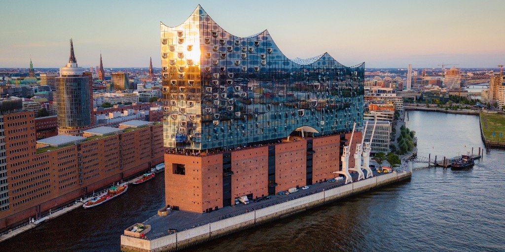 Hamburg Elbphilharmoni muziekgebouw