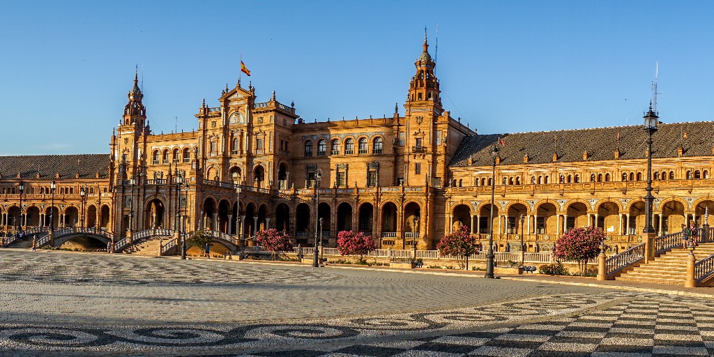 plaza de espana in Sevilla