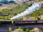 Trein Glenfinnan Railway Viaduct Schotland